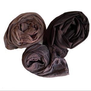 Mixed lot of 3 pairs of preowned pantyhose